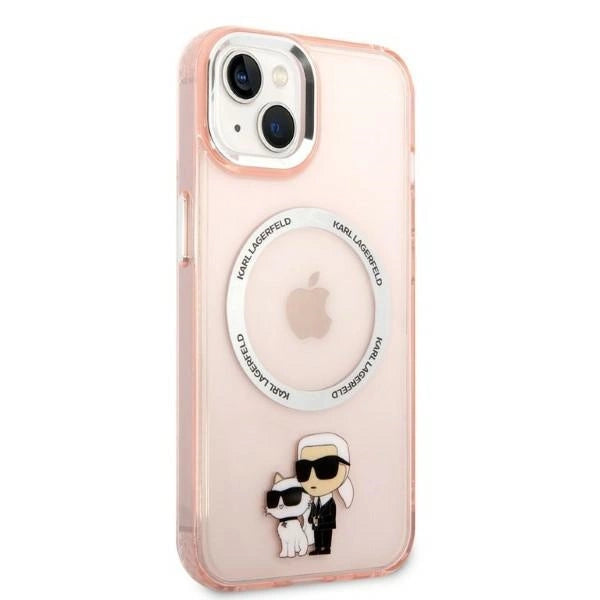 Karl Lagerfeld KLHMP14SHNKCIP iPhone 14 6.1" hardcase pink/pink Iconic Karl&Choupette Magsafe