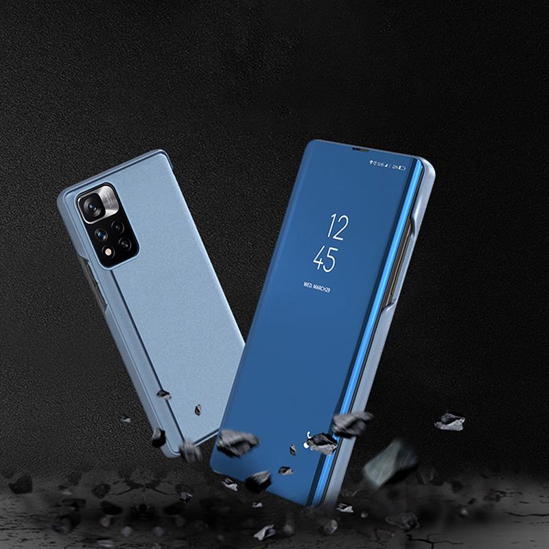 Clear View Case cover til Realme C33 flip cover sort
