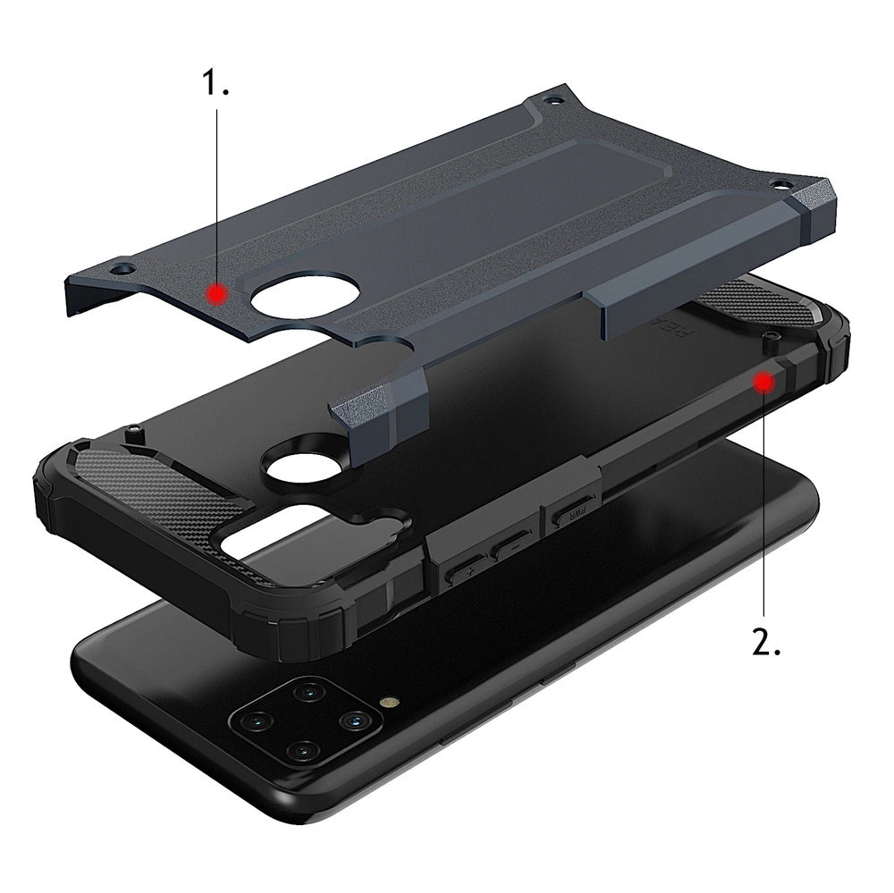 Hybrid Armor case til Realme 10 5G / Realme 9i 5G pansret hybrid case sort