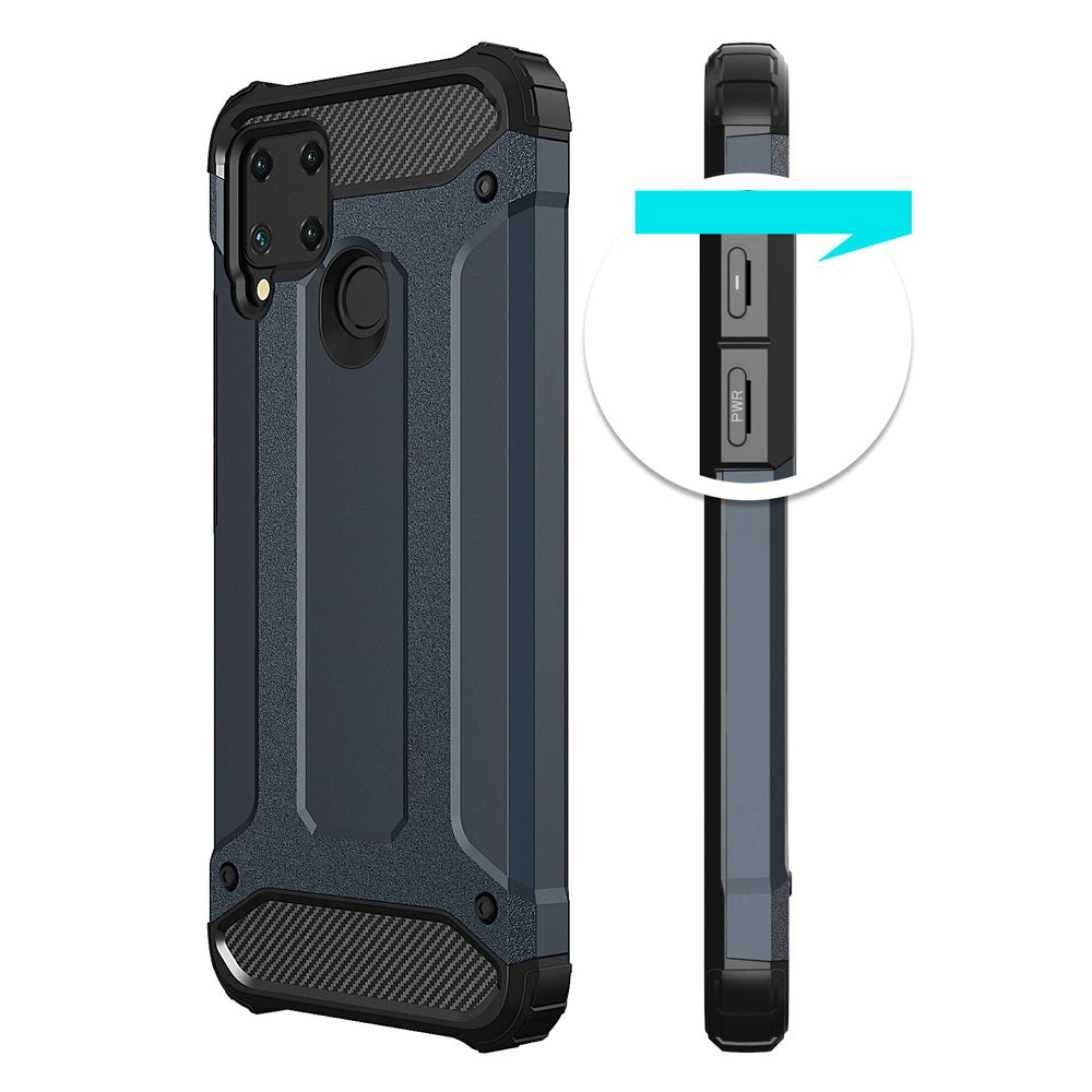 Hybrid Armor case til Realme 10 5G / Realme 9i 5G pansret hybrid case sort