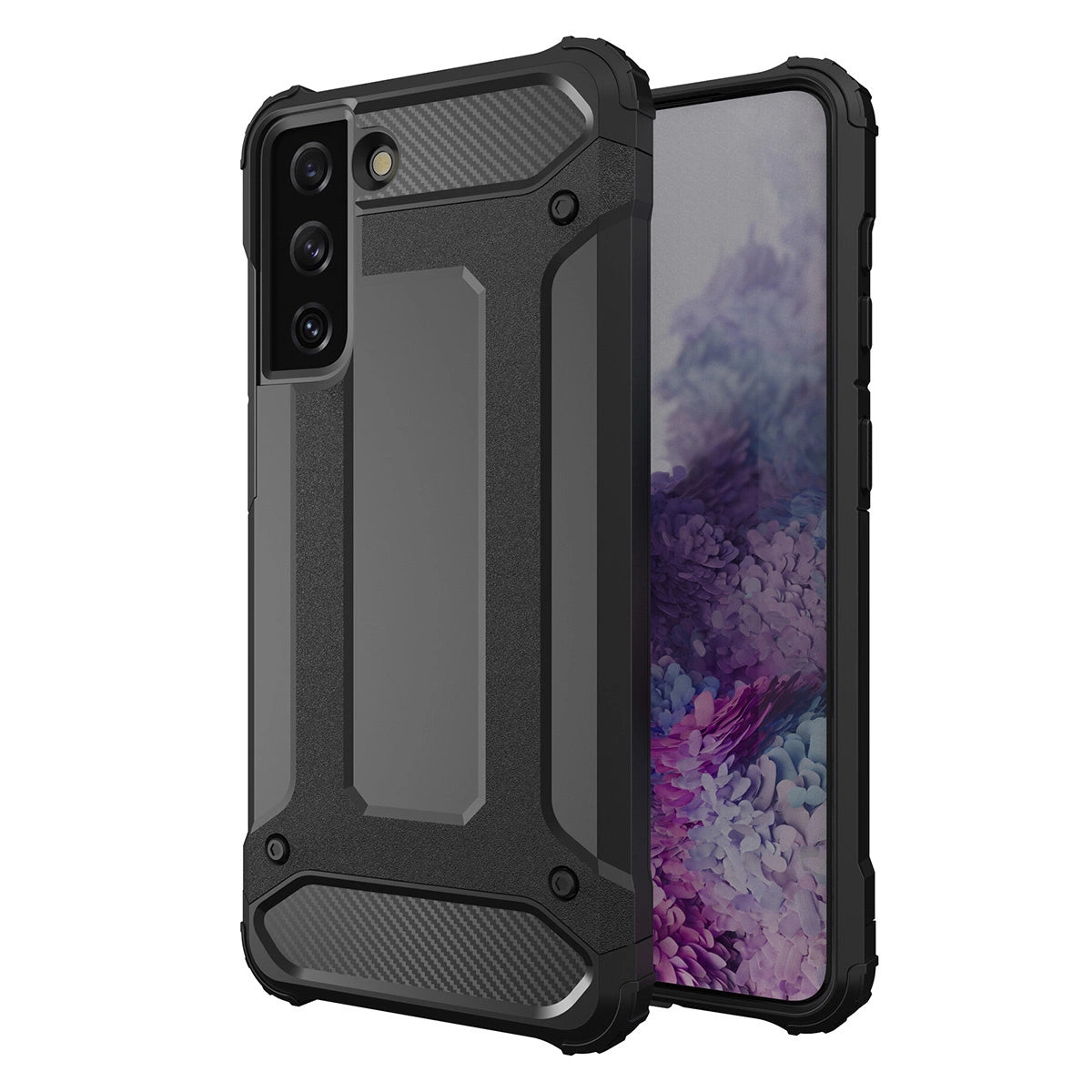 Hybrid Armor case til Samsung Galaxy S23 Ultra pansret hybrid cover sort