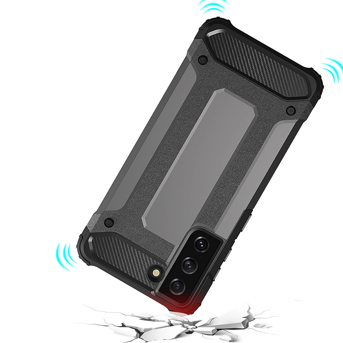 Hybrid Armor case til Samsung Galaxy S23 Ultra pansret hybrid cover blå