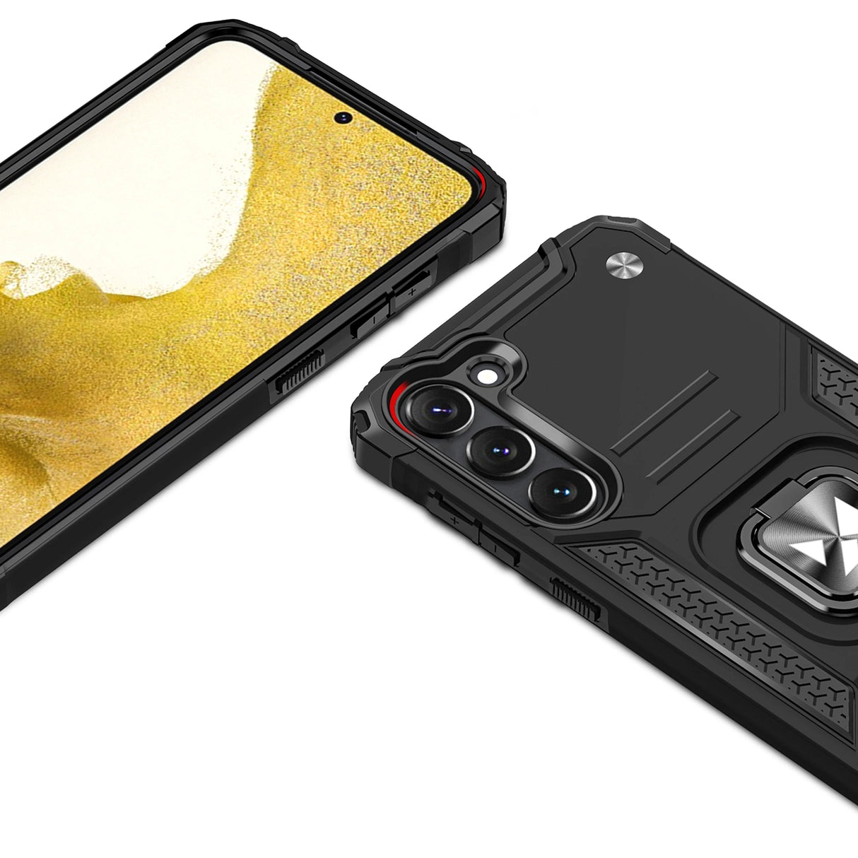 Wozinsky Ring Armor case til Samsung Galaxy S23+ pansret cover magnetisk holder ring sort