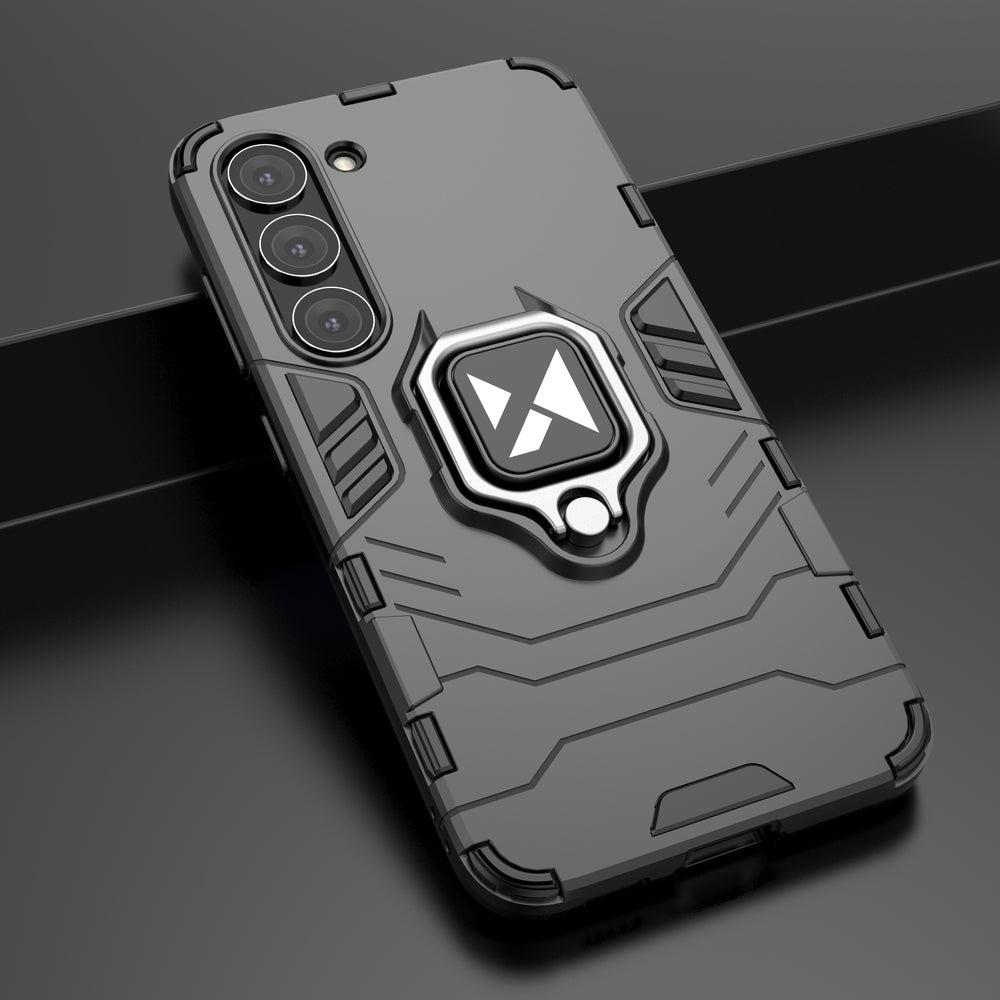 Wozinsky Ring Armor case til Samsung Galaxy S23 pansret cover magnetisk holder ring sort