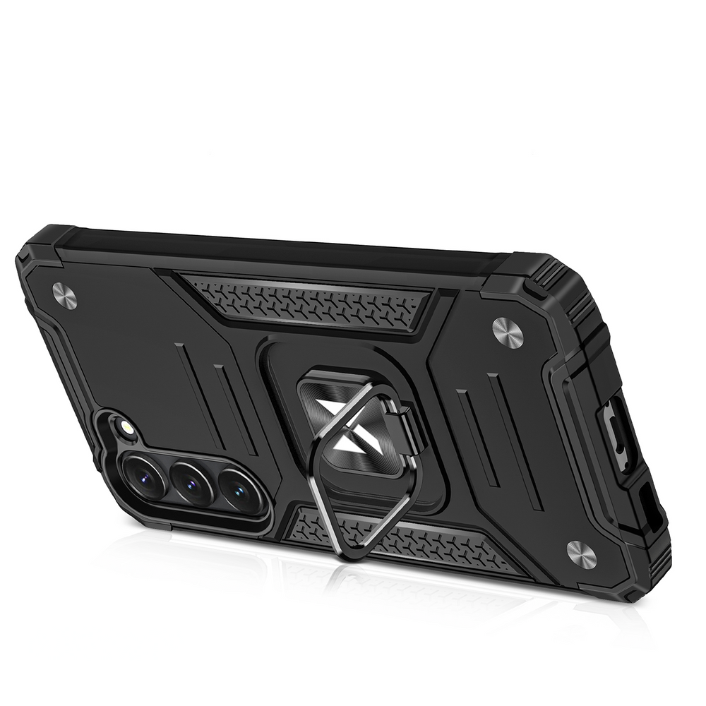 Wozinsky Ring Armor case til Samsung Galaxy S23 pansret cover magnetisk holder ring sort
