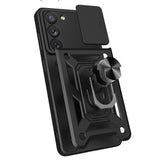 Hybrid Armor Camshield case til Samsung Galaxy A34 5G pansret sag med kamera cover lyserød
