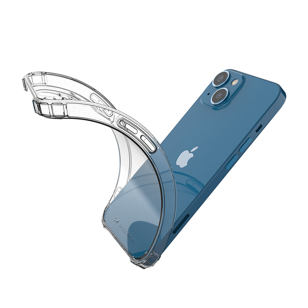 Wozinsky Anti Shock-foder for iPhone 14 Plus gennemsigtigt gennemsigtigt fodtøj