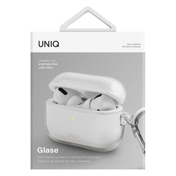 Uniq case Glase AirPods Pro 2 gen gennemsigtige/glansende klare