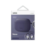 Uniq Nexo case for AirPods Pro 2 + ear hooks - purple