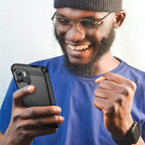 Carbon Case til Xiaomi Redmi A1+ fleksibelt silikone carbon cover sort