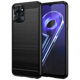 Carbon Case til Realme 10 5G / Realme 9i 5G Fleksibel silikon Carbon Cover sort