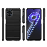 Carbon Case til Realme 10 5G / Realme 9i 5G Fleksibel Silicone Carbon Cover sort