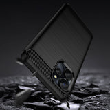 Carbon Case til Realme 10 5G / Realme 9i 5G Fleksibel Silicone Carbon Cover sort