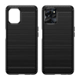 Carbon Case til Realme 10 5G / Realme 9i 5G Fleksibel silikon Carbon Cover sort