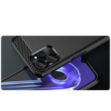 Carbon Case til Realme 10 5G / Realme 9i 5G Fleksibel Silicone Carbon Cover sort