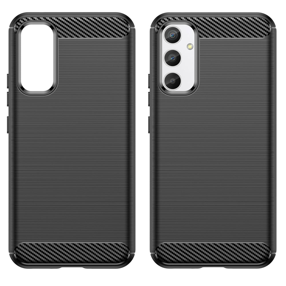 Carbon Case til Realme 10 Pro fleksibelt silikone carbon cover sort