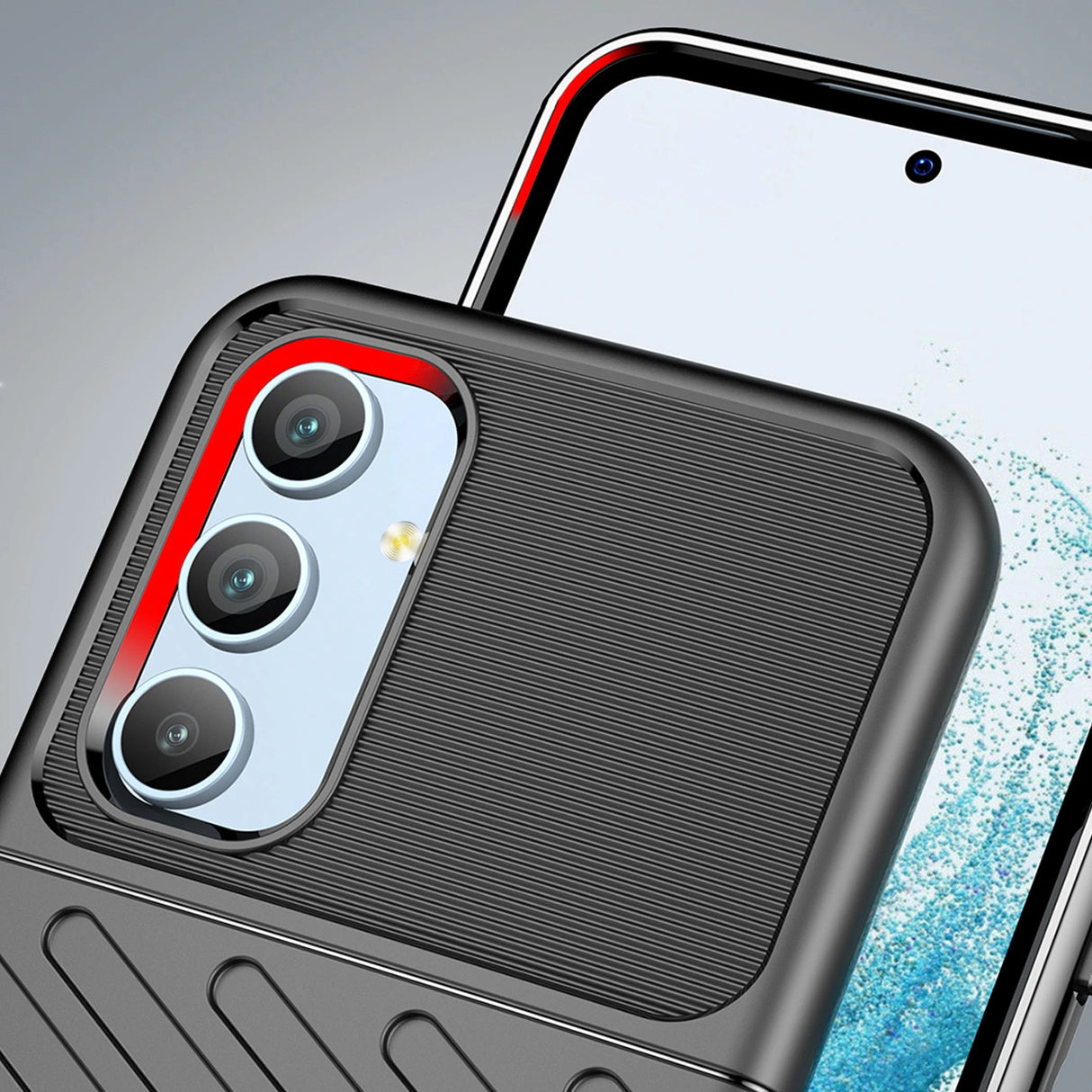 Thunder Case til Samsung Galaxy A54 5G silikone pansret cover blå