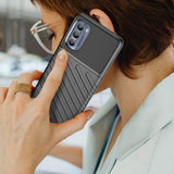 Thunder Case til Motorola Moto G62 5G silikone rustning case sort
