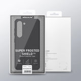 Nillkin Super Frosted Shield Pro-kasse til Samsung Galaxy S23+ pansret cover + telefonstativ rød
