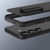 Nillkin Super Frosted Shield Pro-kasse til Samsung Galaxy S23+ pansret cover + telefonstativ rød