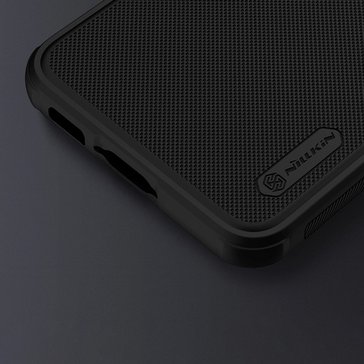 Nillkin Super Frosted Shield Pro-kasse til Samsung Galaxy S23+ pansret cover + telefonstativ rød