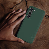 Nillkin Super Frosted Shield Pro-kasse til Samsung Galaxy S23+ pansret cover + telefonstativ rød