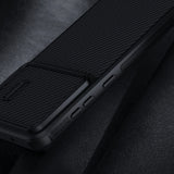 Nillkin Syntetisk Fiber S Case til Samsung Galaxy S23, kamera cover, sort