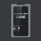 Nillkin Syntetisk Fiber S Case til Samsung Galaxy S23, kamera cover, sort