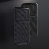Nillkin Syntetisk Fiber S Case til Samsung Galaxy S23, kamera cover, sort