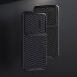 Nillkin Syntetisk Fiber S Case til Samsung Galaxy S23+, kamera cover, sort