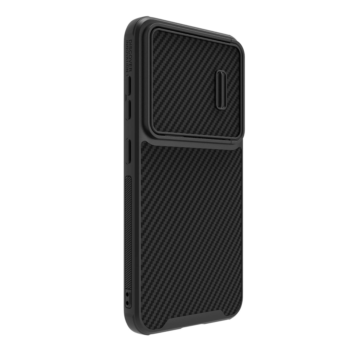Nillkin Syntetisk Fiber S Case til Samsung Galaxy S23+, kamera cover, sort