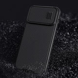 Nillkin CamShield S Case iPhone 14 Pro Max Armored Cover Camera Protector Blå