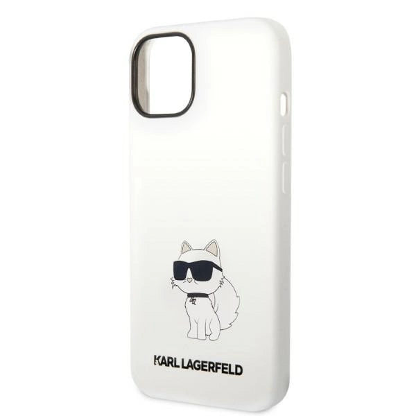 Karl Lagerfeld KLHMP14MSNCHBCH iPhone 14 Plus 6.7" hardcase white/white Silicone Choupette MagSafe