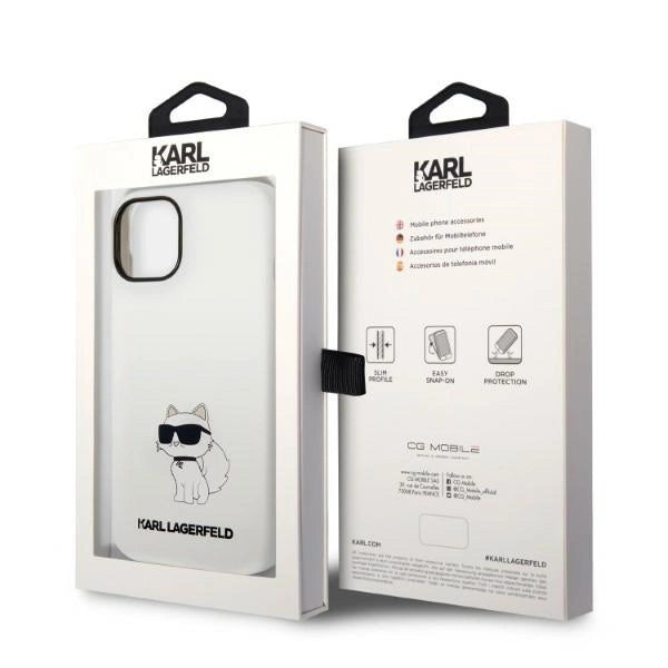Karl Lagerfeld KLHMP14MSNCHBCH iPhone 14 Plus 6.7" hardcase white/white Silicone Choupette MagSafe
