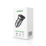 Ugreen CD130 USB-A / USB-C 30W Biloplader - Grå