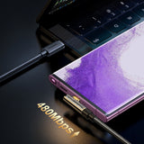 Joyroom Gaming Cable S-CC100A6 USB-C (vinklet) / USB-C (ret) 100W 1,2m - sort