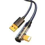 Joyroom Gaming Cable S-UL012A6 Lightning (angled) / USB-A (straight) 2.4A 1.2 m - black