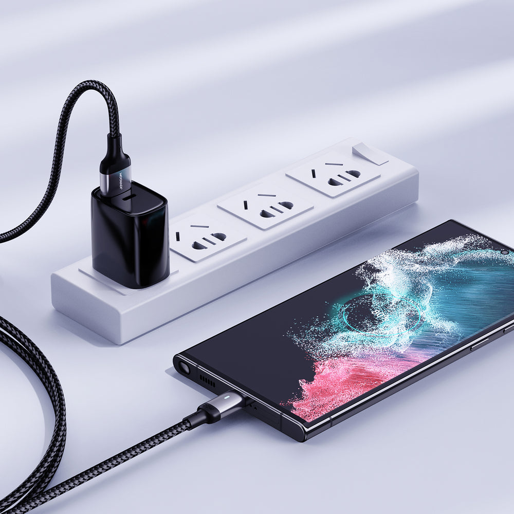 Joyroom Extraordinary Series A10 USB-A / USB-C 3A Kabel 1,2 m - sort