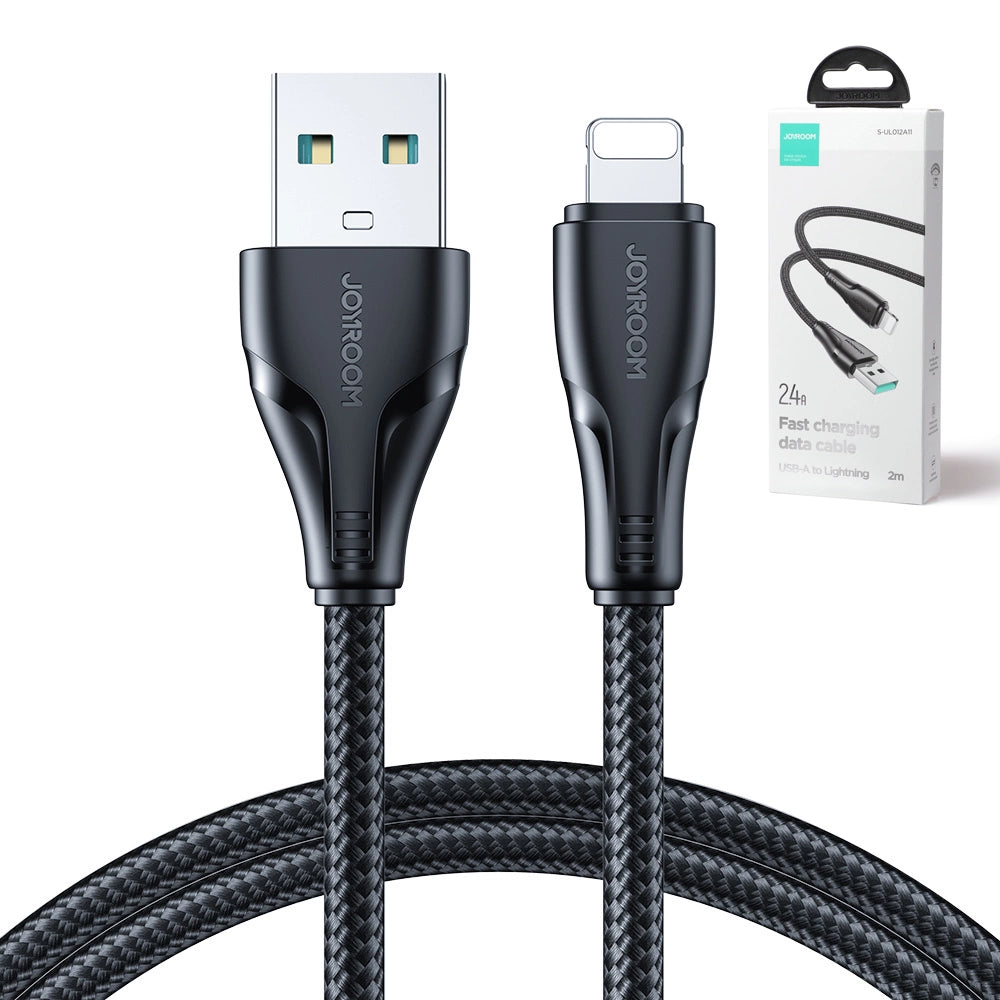 Joyroom Surpass Series A11 USB-A / Lightning 2.4A kabel 2 m - sort