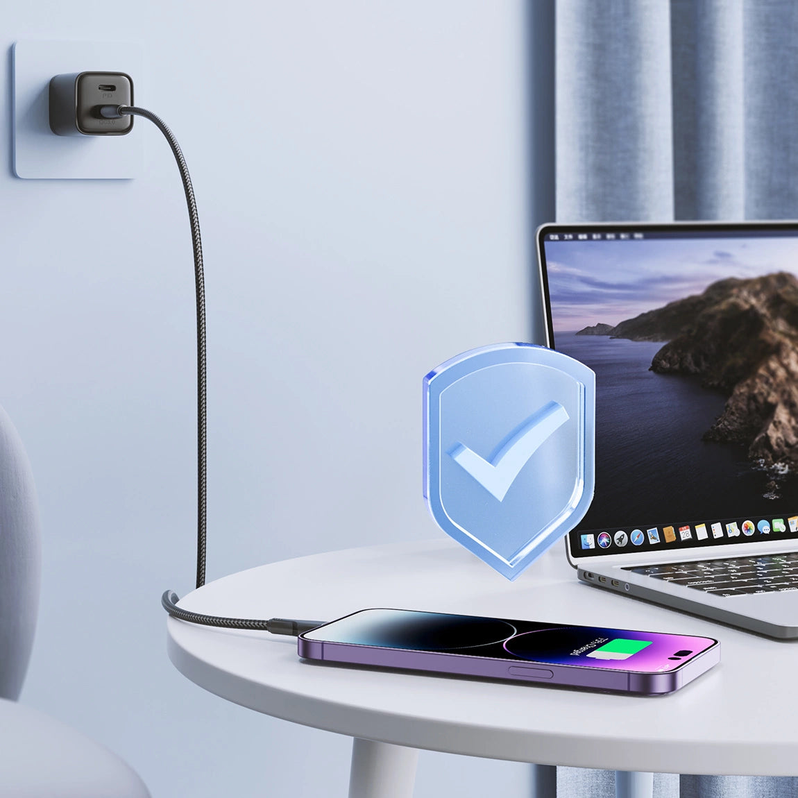 Joyroom Surpass Series A11 USB-A / Lightning 2.4A kabel 2 m - sort