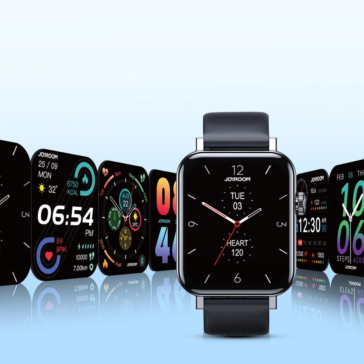 Joyroom Fit-Life JR-FT5 smartwatch med svarfunktion / IP68 beskyttelse - sort