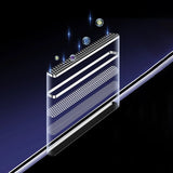 Baseus Full Screen Tempered Glass til iPhone 14 Pro Max med Anti Blue Light Filter og 0.3mm Speaker Cover + Montering Frame