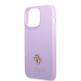 Guess GUHCP13LPS4MU iPhone 13 Pro / 13 6.1" purple/purple hardcase Saffiano 4G Small Metal Logo