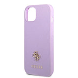 Guess GUHCP13SPS4MU iPhone 13 mini 5.4" purple/purple hardcase Saffiano 4G Small Metal Logo