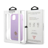 Guess GUHCP13SPS4MU iPhone 13 mini 5.4" purple/purple hardcase Saffiano 4G Small Metal Logo
