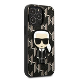Karl Lagerfeld KLHCP13LPMNIKBK iPhone 13 Pro / 13 6.1" hardcase black/black Monogram Ikonik Patch