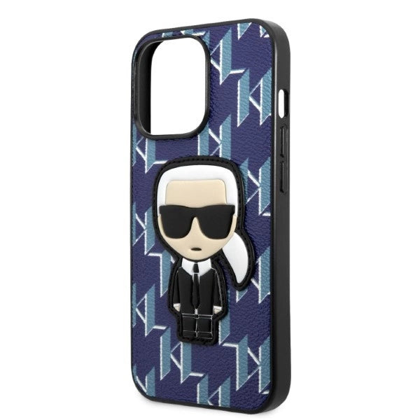 Karl Lagerfeld KLHCP13LPMNIKBL iPhone 13 Pro / 13 6.1" hardcase blue/blue Monogram Ikonik Patch