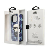 Karl Lagerfeld KLHCP13LPMNIKBL iPhone 13 Pro / 13 6.1" hardcase blue/blue Monogram Ikonik Patch