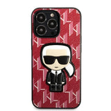 Karl Lagerfeld KLHCP13LPMNIKPI iPhone 13 Pro / 13 6.1" hardcase red/red Monogram Ikonik Patch