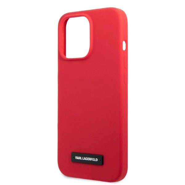 Karl Lagerfeld KLHCP13LSLMP1R iPhone 13 Pro / 13 6.1" hardcase red/red Silicone Plaque